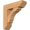 Ekena Millwork Merced Slat Smooth Bracket w/ Offset Brace, Western Red Cedar, 7 1/2"W x 26"D x 26"H BKT0806X26X26MRC06SWR - alternate 1